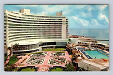 Miami Beach FL-Florida, Fontainebleau Hotel Advertising Vintage c1960 Postcard picture