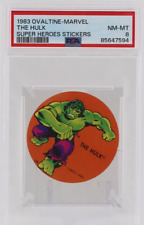 1983 Ovaltine Marvel Super Heroes Stickers THE HULK PSA 8 picture