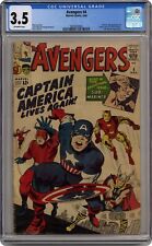 Avengers #4 CGC 3.5 1964 0285359002 1st Silver Age Captain America and Bucky picture