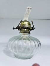 Vintage clear Glass oil lamp made in USA picture