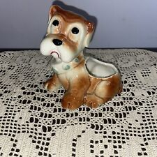 Vintage Ceramic Sad Eyes Dog Planter picture