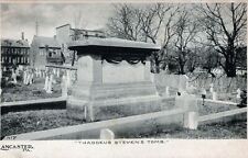 LANCASTER PA - Thaddeus Stevens Tomb Postcard - udb (pre 1908) picture