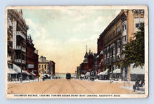 1923. SANDUSKY, OH. COLUMBUS AVE. POSTCARD. SZ24 picture