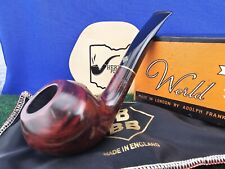 Unsmoked Pre-Cadogon BBB Collector #32 Bent English Briar Pipe W/Box, Sleeve picture