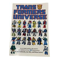 VINTAGE Transformers Universe Guide Vol 1 TPB 1987 Graphic Novel picture