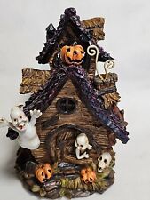 Vtg Scary Halloween House Ghosts Pumpkins Eerie Sounds Lights Up  picture