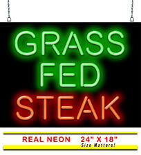 Grass Fed Steak Neon Sign | Jantec | 24