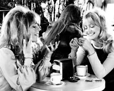 Shampoo 1974 Julie Christie & Goldie Hawn laugh & chat over coffee 8x10 photo picture