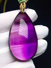 43*25mm Natural Purple Amethyst Crystal carving Pendant AAAA picture