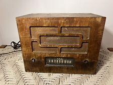 🍊Vintage 1947 Silvertone Solid Wood AM Tube Radio | Model 8050 WORKS picture