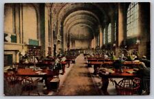 Bates Hall Public Library Boston MA Massachusetts c1917 Postcard  picture