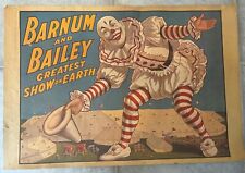 Barnum & Bailey Greatest Show On Earth Clown Circus Poster  1971 Reissue P-125 picture