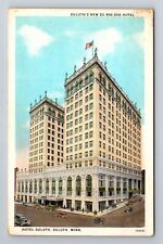 Duluth MN-Minnesota, Hotel Duluth, Advertising, Vintage Souvenir Postcard picture
