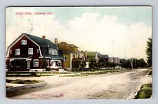 Escanaba MI-Michigan, Scenic View Of Street Scene, Vintage c1910 Postcard picture