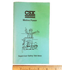 CSX Transportation MOTIVE POWER - Supervisor Safety Talk Ideas Green Hand Book picture
