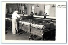 c1930's Woolen Mills Factory Interior Amana Iowa IA RPPC Photo Vintage Postcard picture