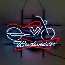BVD Motorcycle Glass Neon Sign Light Beer Bar Pub Wall Hanging Artwork 24