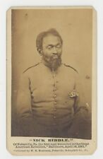 Nicholas Biddle CDV w/Stamp First Black Soldier Civil War 1865 Union Army Photo picture