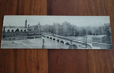 RARE Postcard,Aerial View, Broad Street Bridge Rochester, NY 1908 Panoramic picture