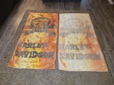 Vintage Harley-Davidson Beach Towel Wall Tapestry  Lot Of 2 Skull 2008 picture