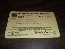 1925 NORTHERN PACIFIC RAILWAY EMPLOYEE PASS #2464 picture