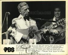 1980 Press Photo Hank Snow performing- Public Television Festival '79's special picture