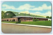1954 Bradley University Robertson Memorial Fieldhouse Peoria Illinois Postcard picture