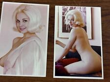 Two Vintage Postcard Photos Of Jan Roberts Playboy Playmate 1962 picture