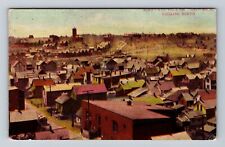 Sault Ste Marie MI-Michigan, Birds Eye Of Town Looking North, Vintage Postcard picture