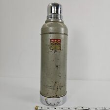 Vintage 1950s Stanley N945 2qt unbreakable stainless steel lined thermos + cork picture