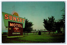 1965 Sunset Motel, Sioux Falls South Dakota SD Posted Vintage Postcard picture