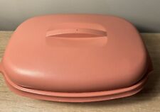 Vintage TUPPERWARE Microwave Rice Vegetable Steamer Dusty Rose 6 Cup #1273-5  picture