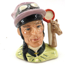 Vintage Royal Doulton The Jockey D6877 Character Toby Jug England 1990 4in picture