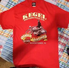 Vintage 2002 HARLEY DAVIDSON/Kegel Motorcycle Shirt Sz-M NWOT Made In USA picture