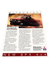 1987 Mitsubishi SPX 4x4 Truck Original Advertisement Print Car Ad J448 picture
