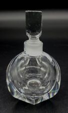 Vtg Orrefors Art Deco Crystal Perfume Bottle Faceted Round Top *signed OF picture