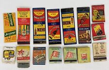 Vintage Matchbook Cover Lot Food & Beverage Advertisements Soda Jello Coffee Mix picture
