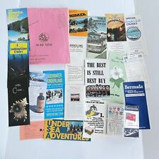 Vintage Lot Bermuda 1980s Travel Tourism Brochures Ephemera Scrapbook picture
