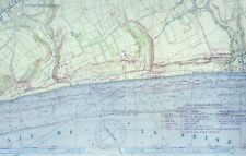 D-DAY GERMAN DEFENCES 1944 FOR AMAERICAN ASSAULT OMAHA BEACH 2 MOUNTED WAR MAPS picture