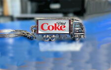 Diet Coke Truck Metal Keychain Keyring picture
