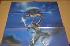 1989 Print Ad Vintage Ninja Warrior Lowry Sword black belt fight jump man picture