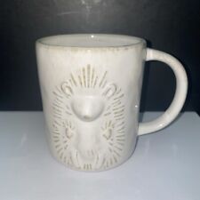 Anthropologie Porcupine 3D Raised Relief Coffee tea mug cup picture