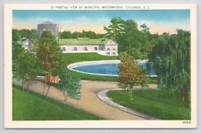 Columbia South Carolina Municipal Water Works Linen Postcard picture