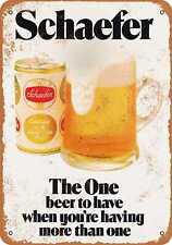 Metal Sign - 1975 Schaefer Beer - Vintage Look Reproduction picture