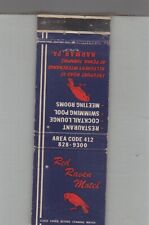 Matchbook Cover Red Raven Motel Harmar, PA picture