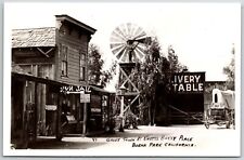 RPPC Ghost Town & Windmill-Buena Park, CA Real Photo Unposted picture
