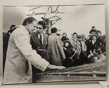 Jimmy Carter White House Solar Panels Signed 8x10 Vintage Photo Full Signature picture
