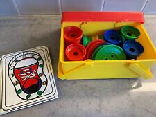 Vintage Fun N Learn Eagle School Sewing Buttons, Spools Yarn/String, Cards RARE picture