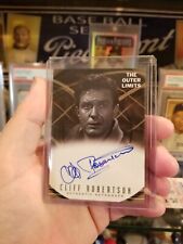 2002 RITTENHOUSE THE OUTER LIMITS CLIFF ROBERTSON ON CARD CERTIFIED AUTOGRAPH picture