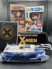  Funko Pop Marvel Collector Corps X-Men Box W/Socks, 5PC  #424 & Dark Phoenix picture